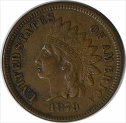 1879 Indian Cent AU Uncertified