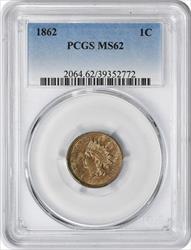 1862 Indian Cent MS62 PCGS