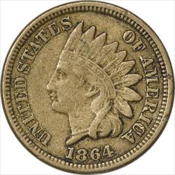 1864 Indian Cent Copper Nickel VF Uncertified