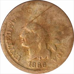 1866 Indian Cent AG Uncertified