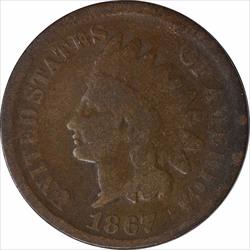 1867 Indian Cent G+ Uncertified