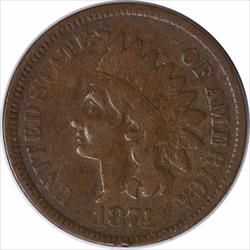 1874 Indian Cent F Uncertified