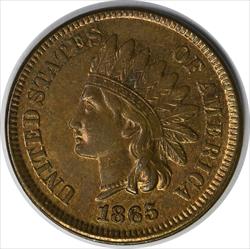 1865/1865 Indian Cent S-11 MS63 Uncertified #147