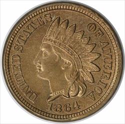 1864 Indian Cent Copper Nickel MS63 Uncertified #236