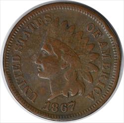 1867 Indian Cent F Uncertified #227