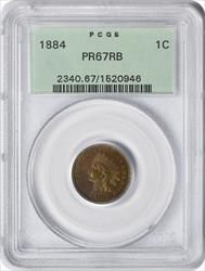 1884 Indian Cent PR67RB PCGS
