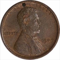 1909 VDB Lincoln Cent MS60 Uncertified