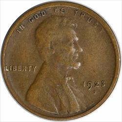 1923-S Lincoln Cent VF Uncertified