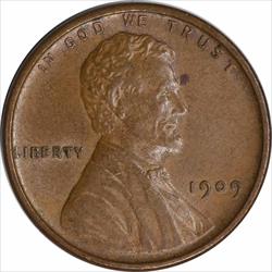 1909 VDB Lincoln Cent AU Uncertified