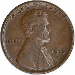 1913-D Lincoln Cent EF Uncertified