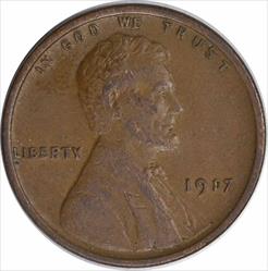 1917-P Lincoln Cent EF Uncertified