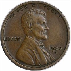 1920-D Lincoln Cent EF Uncertified