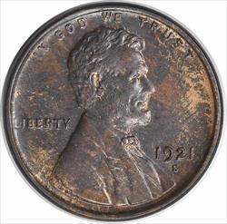 1921-S Lincoln Cent MS63 Uncertified #137