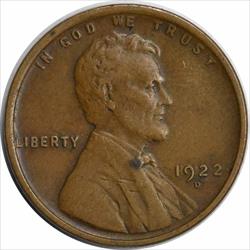 1922-D Lincoln Cent EF Uncertified