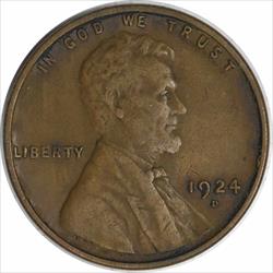 1924-D Lincoln Cent VF Uncertified