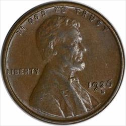 1926-S Lincoln Cent AU Uncertified