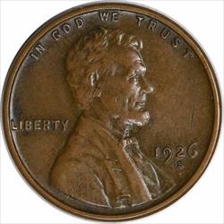 1926-S Lincoln Cent EF Uncertified