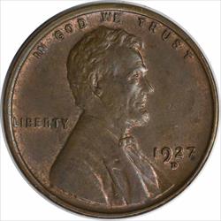 1927-D Lincoln Cent MS60 Uncertified