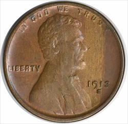 1913-S Lincoln Cent MS60 Uncertified #226