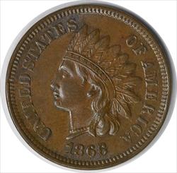 1866/6 Indian Cent S-4 MS60 Uncertified #1108