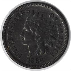 1866/1866 Indian Cent S-5 VF Uncertified #1051