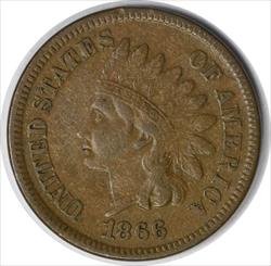 1866/1866 Indian Cent S-5 EF Uncertified #1048