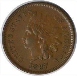 1867 Indian Cent S-5A EF Uncertified #1111