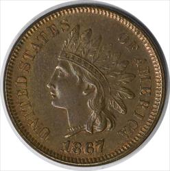 1867 Indian Cent S-5A MS60 Uncertified #1114
