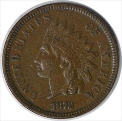 1872 Indian Cent S-9 2 in Hair EF Uncertified #1147