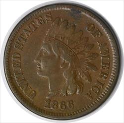 1866/1866 Indian Cent S-5 VF Uncertified #1053