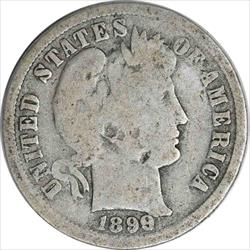 1899-S Barber Silver Dime G Uncertified