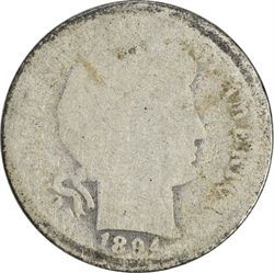 1894-O Barber Silver Dime AG Uncertified