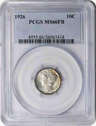 1926 Mercury Silver Dime MS66FB PCGS