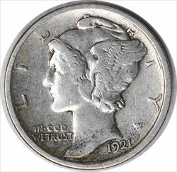 1921-D Mercury Silver Dime VF Uncertified #144