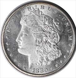 1880-S Morgan Silver Dollar MS63 Uncertified
