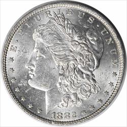 1882-O Morgan Silver Dollar MS60 Uncertified