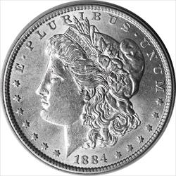1884 Morgan Silver Dollar AU Uncertified