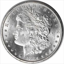 1884-CC Morgan Silver Dollar MS63 Uncertified #355