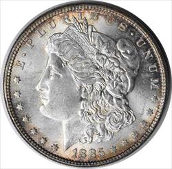 1885 Morgan Silver Dollar MS63 Toned Uncertified #300