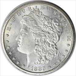 1885-CC Morgan Silver Dollar MS63 Uncertified #136