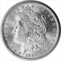 1885-O Morgan Silver Dollar MS60 Uncertified