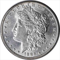 1886 Morgan Silver Dollar MS60 Uncertified