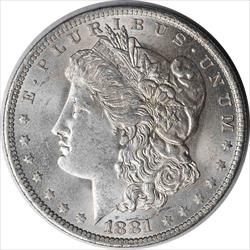 1881-O Morgan Silver Dollar MS60 Uncertified