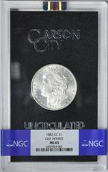 1882-CC Morgan Silver Dollar MS65 NGC GSA Holder