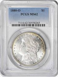 1880-O Morgan Silver Dollar MS62 PCGS