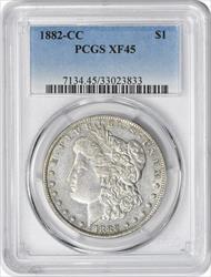 1882-CC Morgan Silver Dollar EF45 PCGS