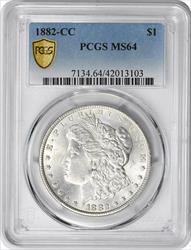 1882-CC Morgan Silver Dollar MS64 PCGS