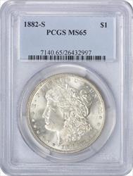 1882-S Morgan Silver Dollar MS65 PCGS