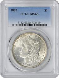 1883 Morgan Silver Dollar MS63 PCGS