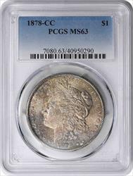 1878-CC Morgan Silver Dollar MS63 PCGS Toned